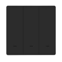 Interruptor  smart bat. 3v, 3 tecla, ble+sigmesh myhose x preto